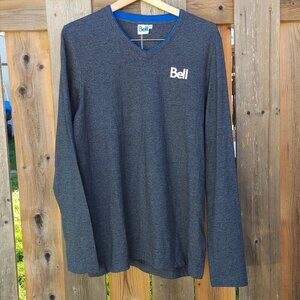 BELL Canada Employee Long Sleeve Shirt Size Large BNWT V-Neck